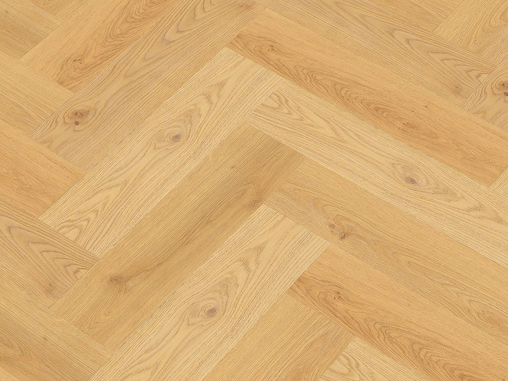 Klick-Vinylboden "2078H Burbach Eiche Herringbone / Fischgrät" integr. Trittschalldämmung