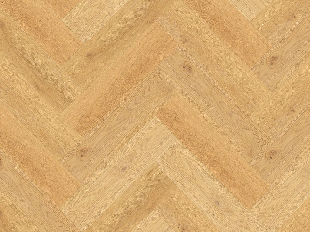 Klick-Vinylboden "2078H Burbach Eiche Herringbone / Fischgrät" integr. Trittschalldämmung