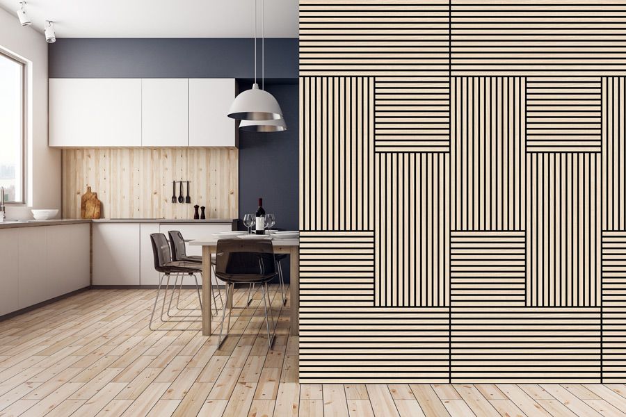 Wandpaneel Letea Oak Furnier 52x52cm