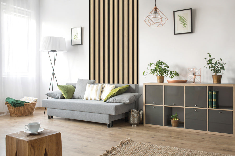 Wandpaneel Light Oak Furnier 2440x600x10mm