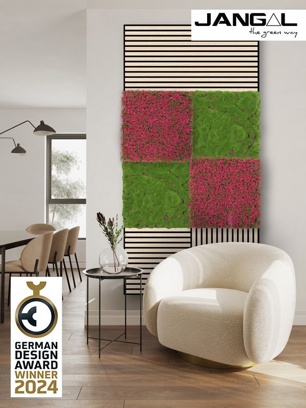 Wandpaneel Modular Wall 11114 Pink Design Grass (520x520mm)