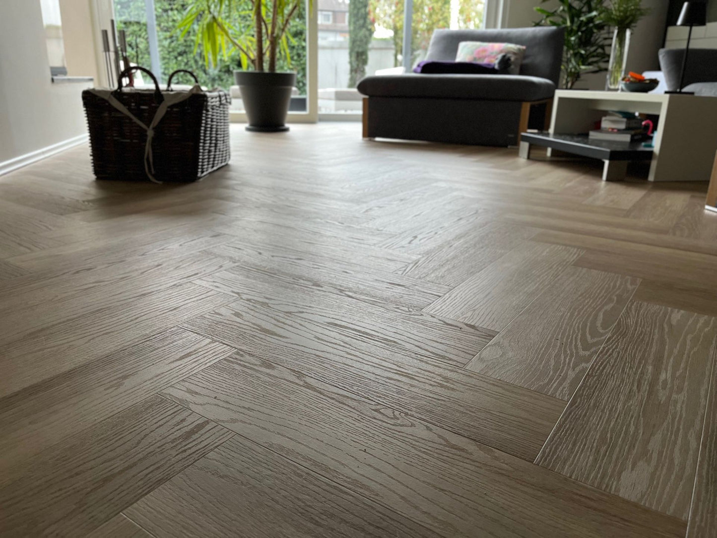 Klick-Vinylboden "2074H Prenzlau Eiche Herringbone / Fischgrät" integr. Trittschalldämmung