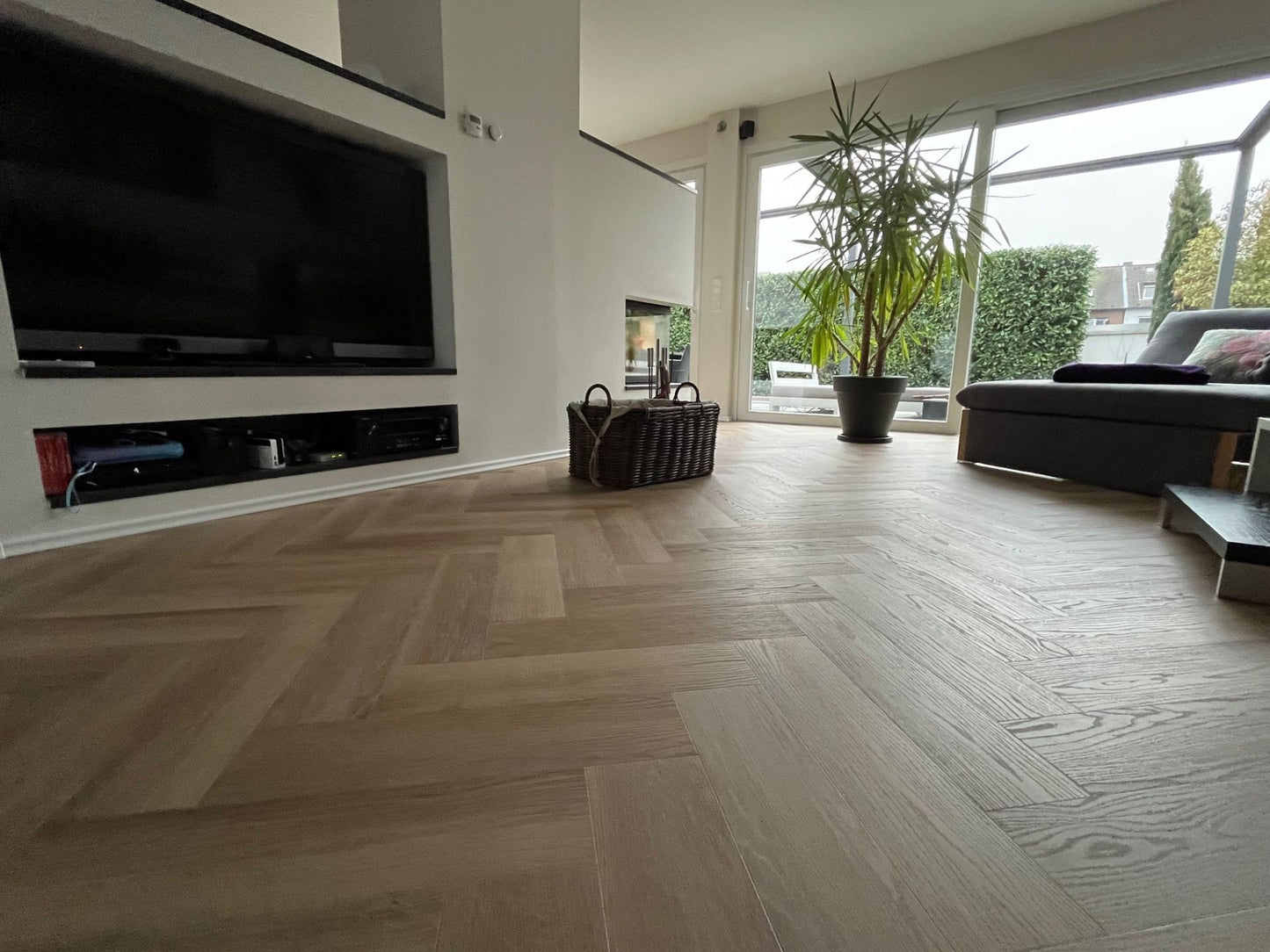 Klick-Vinylboden "2074H Prenzlau Eiche Herringbone / Fischgrät" integr. Trittschalldämmung