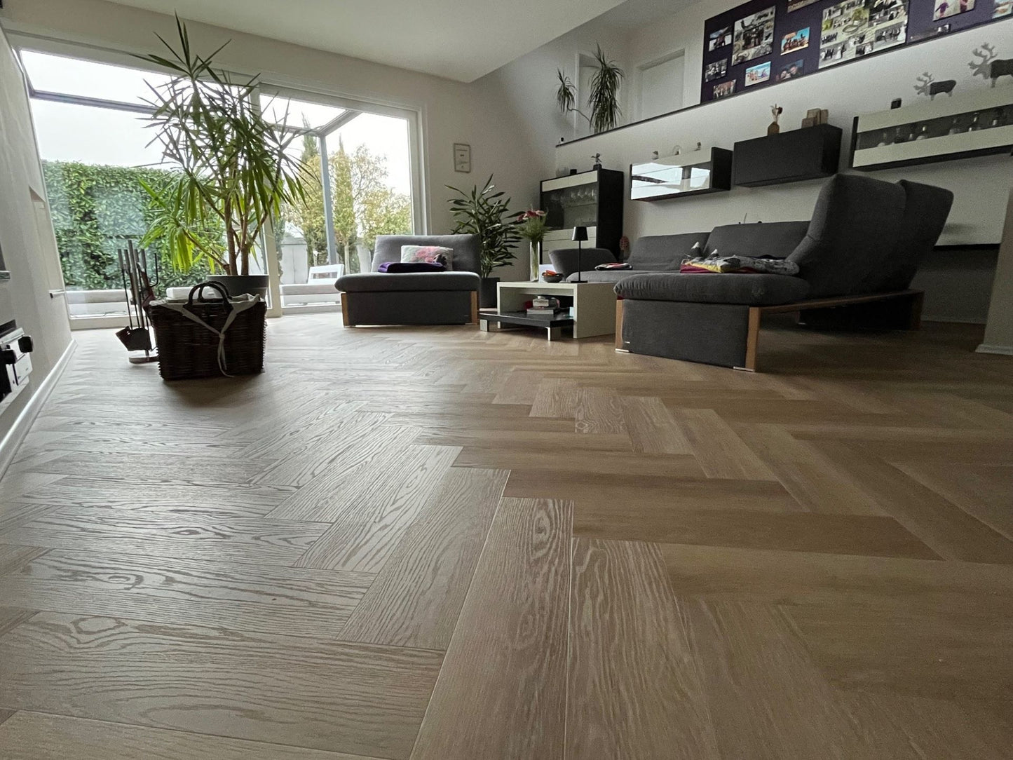 Klick-Vinylboden "2074H Prenzlau Eiche Herringbone / Fischgrät" integr. Trittschalldämmung
