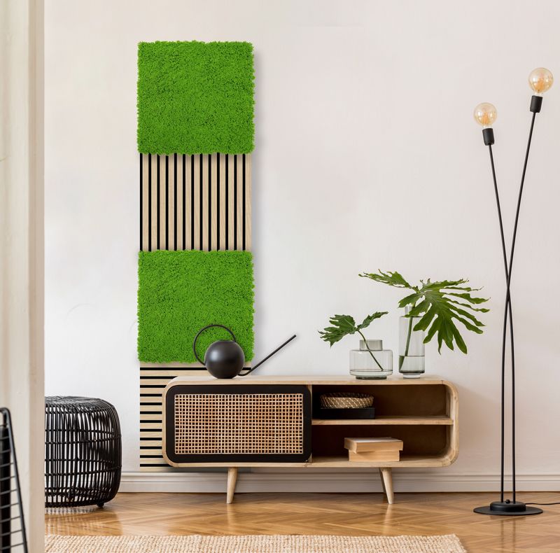 Wandpaneel Modular Wall 11121 Lime Green Design Moos (520x520mm)