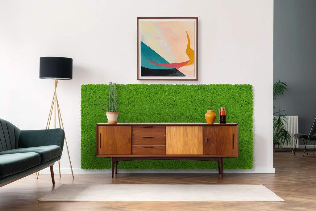 Wandpaneel Modular Wall 11121 Lime Green Design Moos (520x520mm)