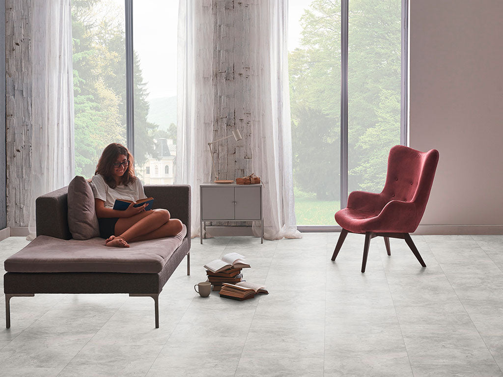 Klick-Vinylboden "Rahdener Beton 2153" integr. Trittschallschalldämmung