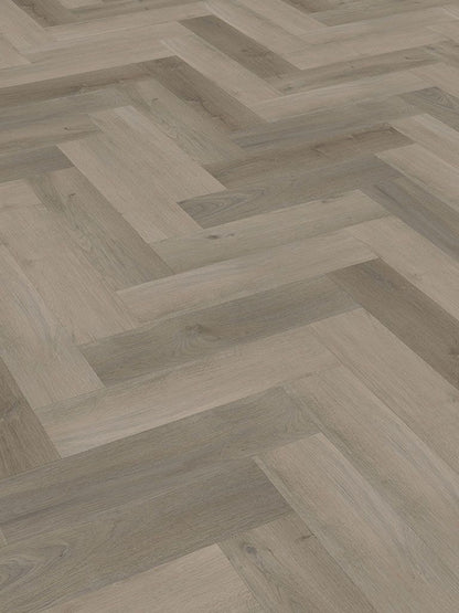 Klick-Vinylboden "2073H Lausitz Eiche Herringbone / Fischgrät" integr. Trittschalldämmung
