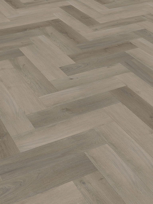 Klick-Vinylboden "2073H Lausitz Eiche Herringbone / Fischgrät" integr. Trittschalldämmung