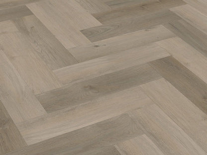 Klick-Vinylboden "2073H Lausitz Eiche Herringbone / Fischgrät" integr. Trittschalldämmung