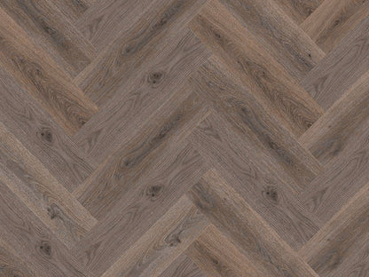 Klick-Vinylboden "2076H Boxbach Eiche Herringbone / Fischgrät" integr. Trittschalldämmung