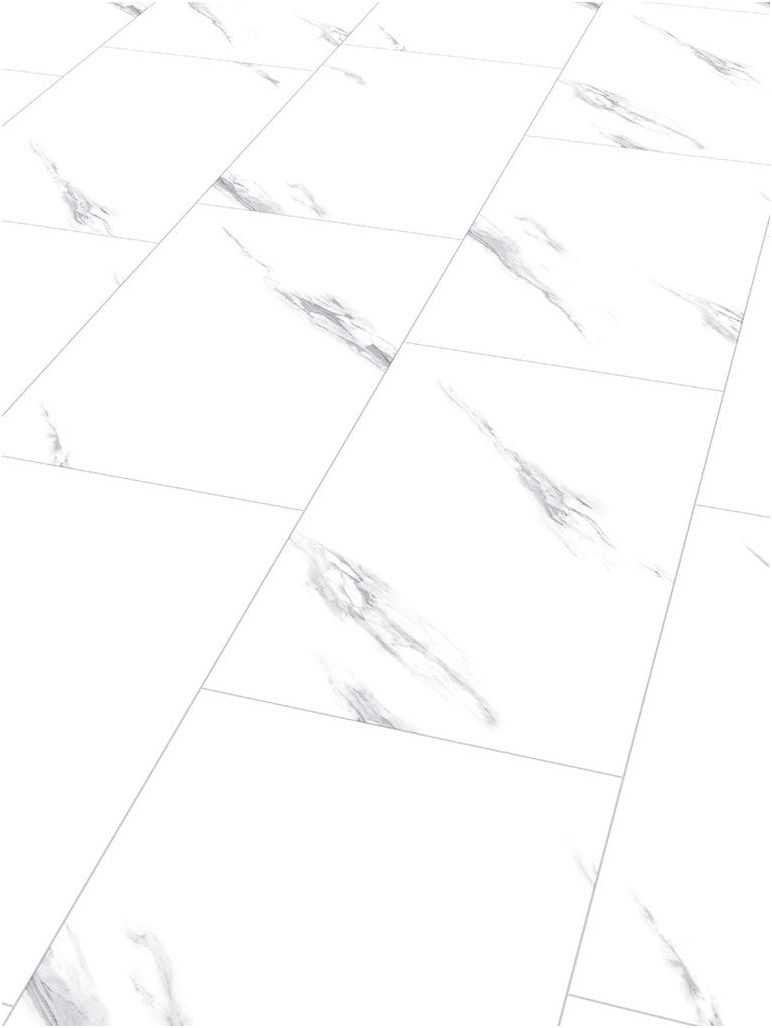 Klick-Vinylboden "2157 Alsberg Marmor" HOCHGLANZ-Fliese XL integr. Trittschalldämmung