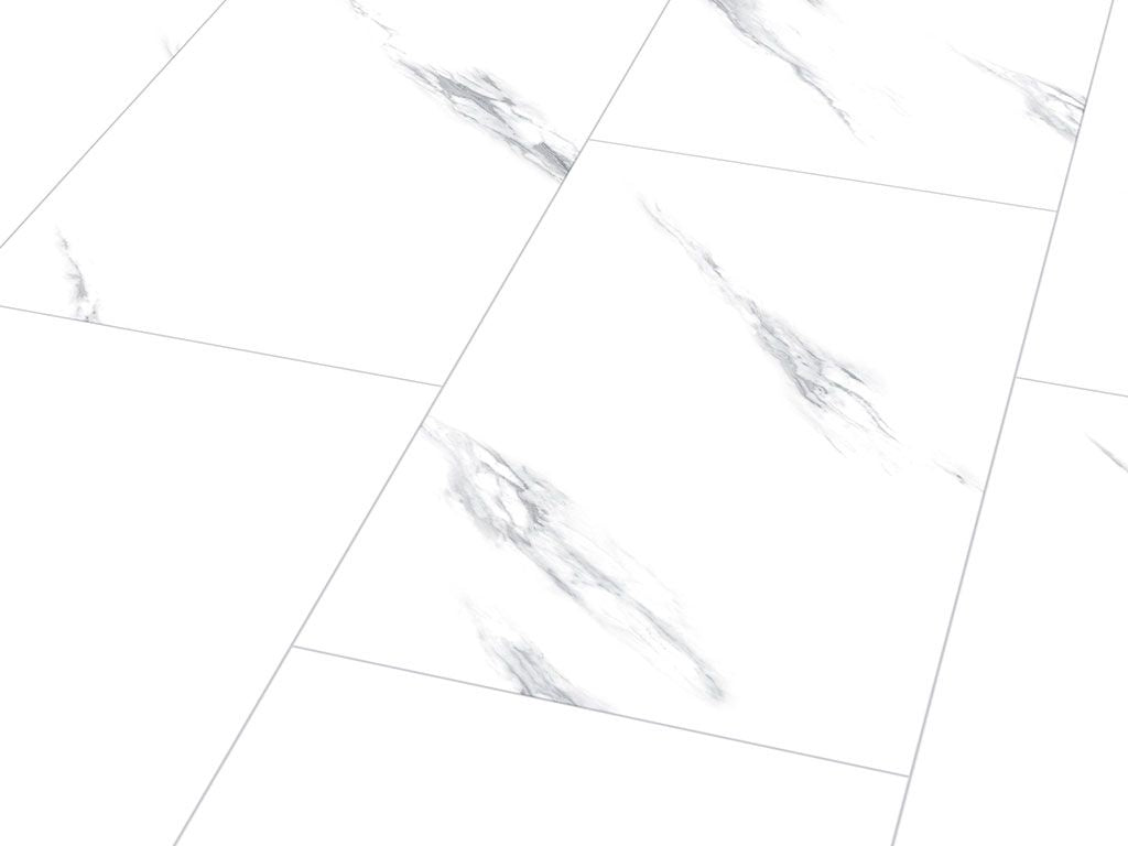 Klick-Vinylboden "2157 Alsberg Marmor" HOCHGLANZ-Fliese XL integr. Trittschalldämmung