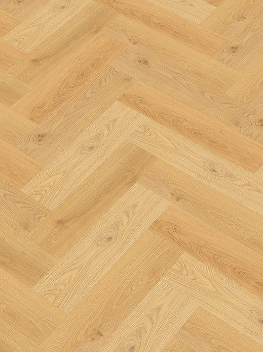Klick-Vinylboden "2078H Burbach Eiche Herringbone / Fischgrät" integr. Trittschalldämmung