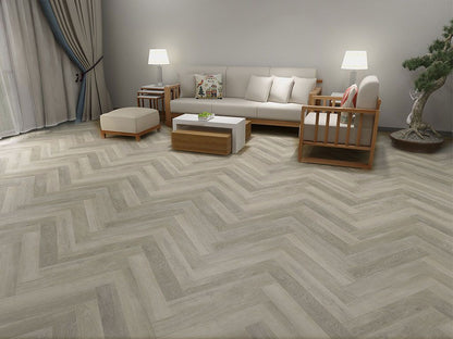 Klick-Vinylboden "2075H Fläming Eiche Herringbone / Fischgrät" integr. Trittschalldämmung